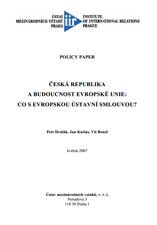 Czech Republic - The future of the European Union: What to do with the European Constitutional Treaty?